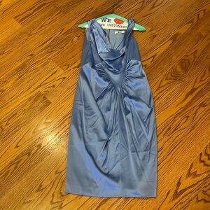 Rene Ruiz Woman’s Blue Silky Dress Size 10